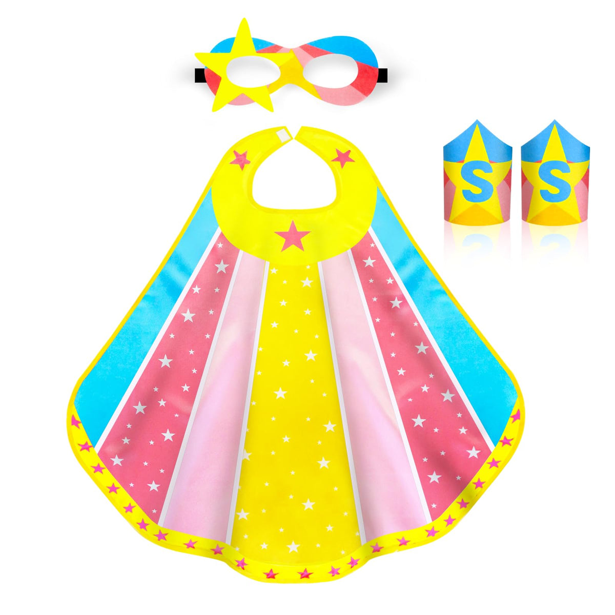iROLEWIN Superhero-Capes for Kids Super Hero Costume as Girls-Boys Dress-Up