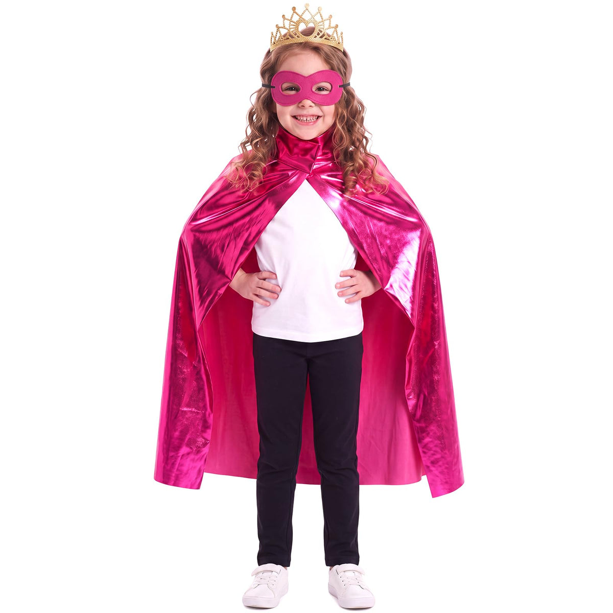 Skicuff 2pcs Halloween Kids Cape and Mask for Hero Party