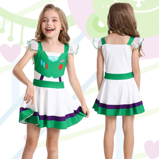 Girls Princess Dress Up Halloween Cosplay Outfits Christmas Birthday Gifts