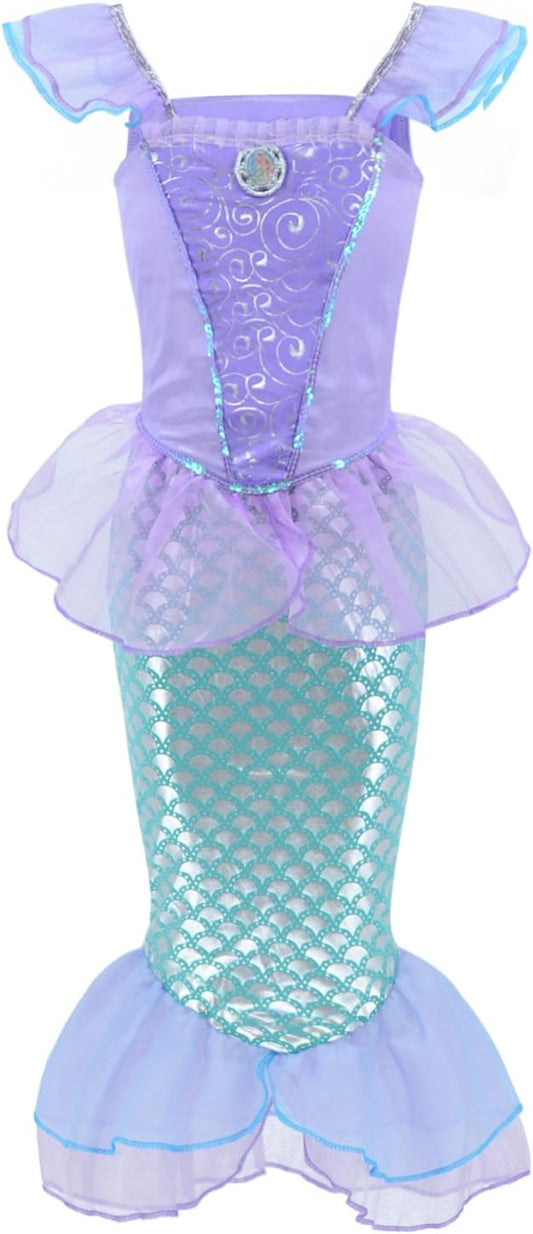 Little Mermaid Ariel Costume for Girls Dress Up