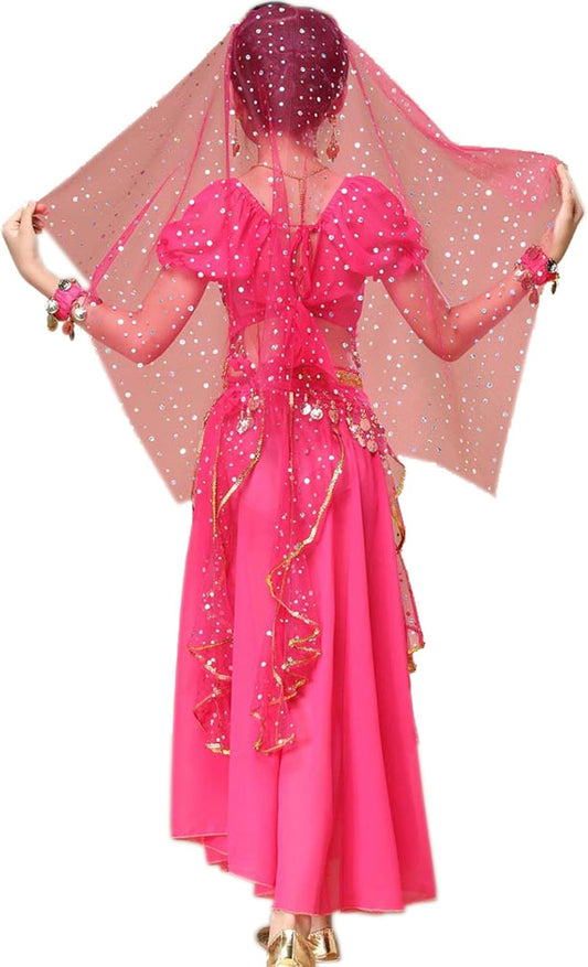 Astage Girl Belly Dance Sequin Indian Dance Costume Halloween Wear Carnival Sets