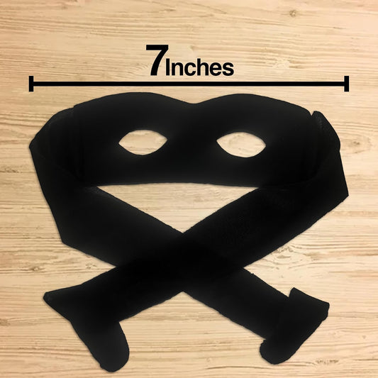 Black Bandit Mask | Black Eye Mask Costume | Masquerade Half Masks | Villian Dress Up Accessories | Superhero Costumes Accessories | Ninja Eye Masks | Masquerade Costume Accessory | 7"