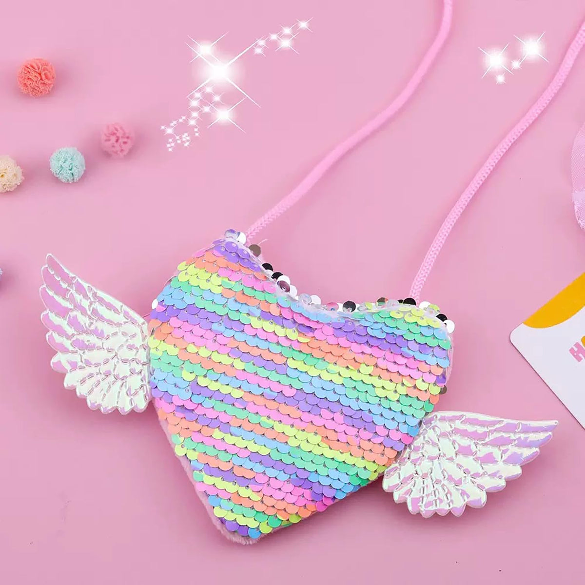 9 Pcs Halloween Pink Witch Costume for Girls Sequins Mesh Princess Dress with Accessories