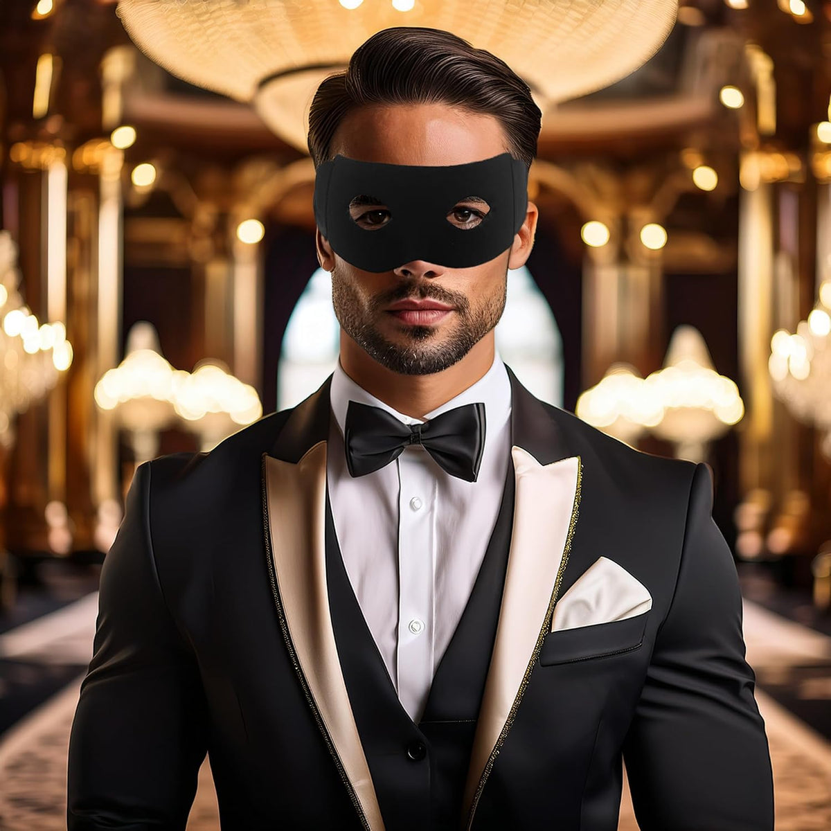Black Bandit Mask | Black Eye Mask Costume | Masquerade Half Masks | Villian Dress Up Accessories | Superhero Costumes Accessories | Ninja Eye Masks | Masquerade Costume Accessory | 7"