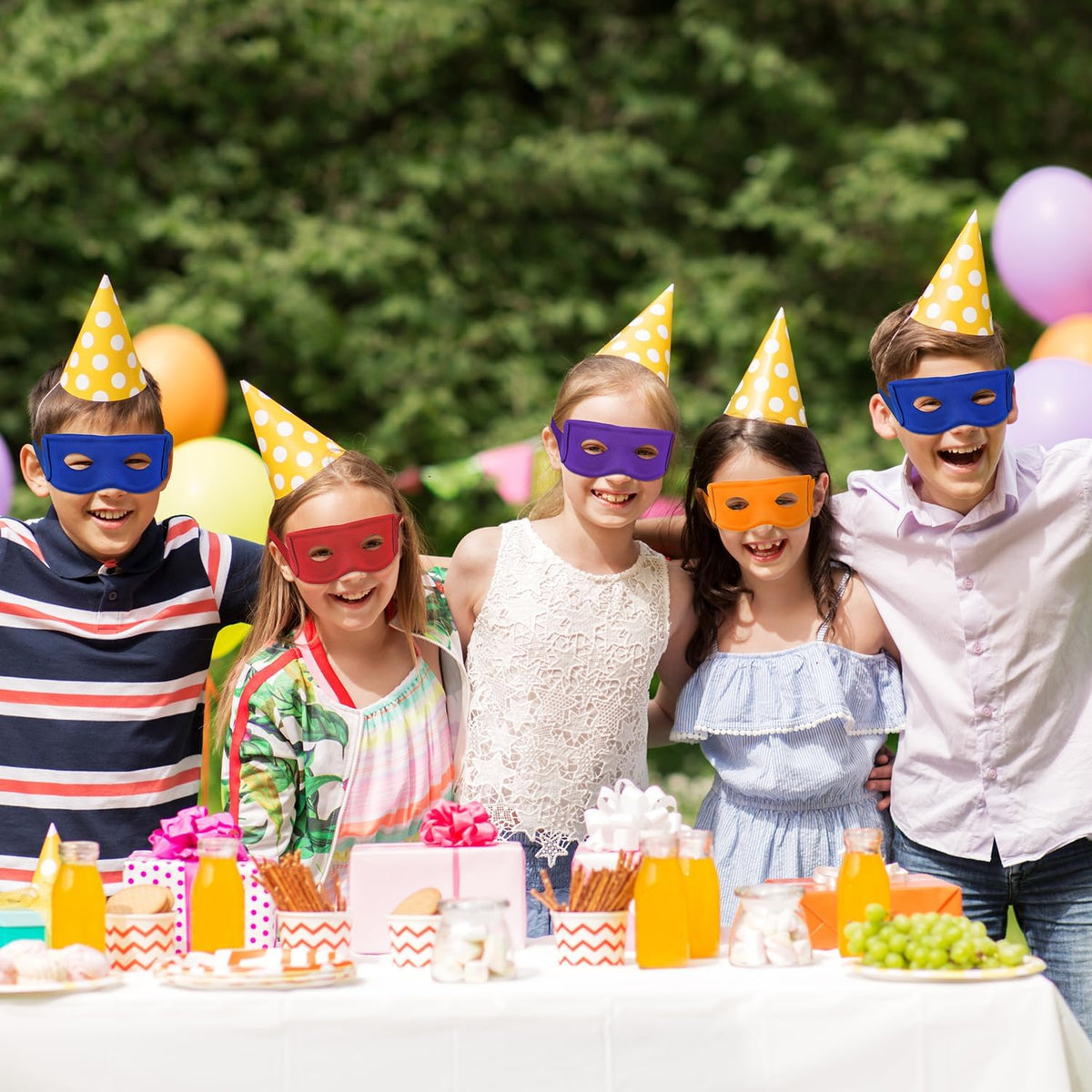 BOXOB 4pcs Turtle Party Decorations Eye Masks
