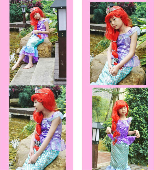 Joy Join Little Mermaid Costume for Girls Dress Up