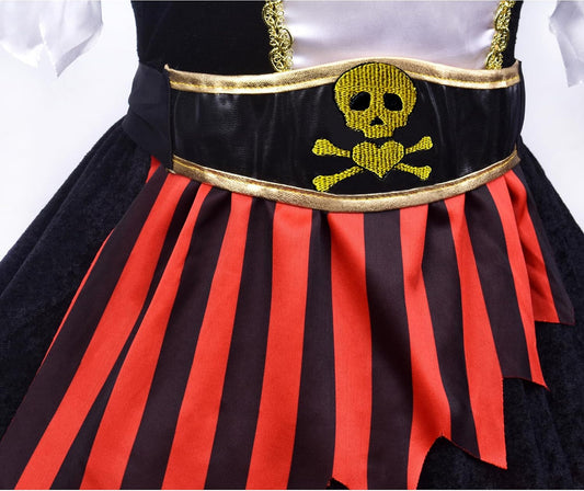 Girls Pirate Costume – Princess Dress for Kids Ages 3–9