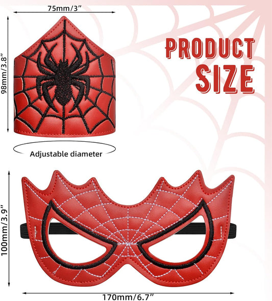 Spider Mask for Halloween Spider Costume Masks with Wristbands for Party Cosplay Dress Up
