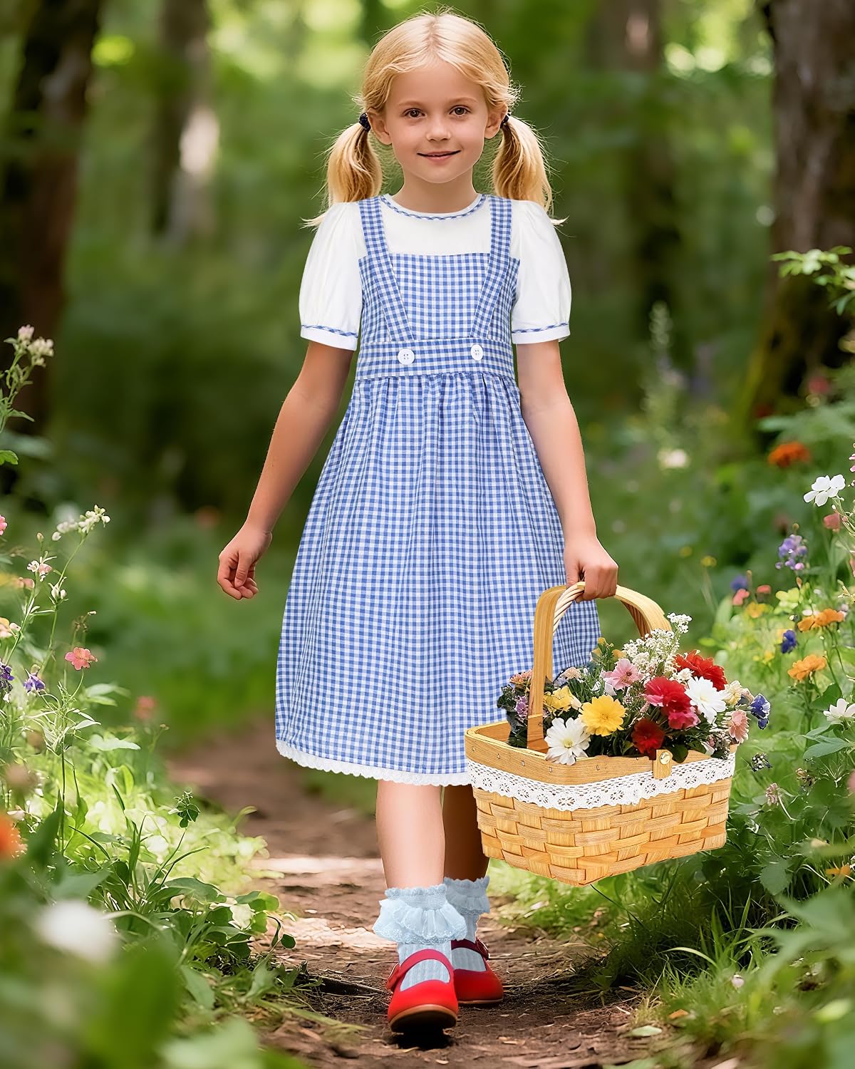 Girls Book Storybook Character Costume, Halloween Costumes Dress Up for Kids
