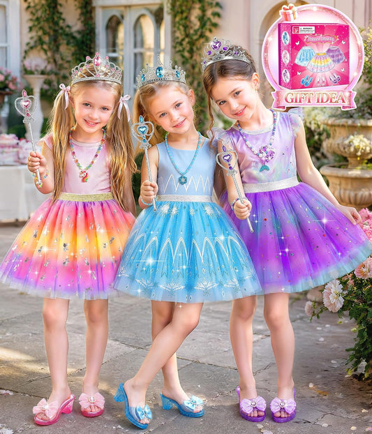 Princess Dress Up Clothes for Little Girls, Toddler Princess Dress Up Girls