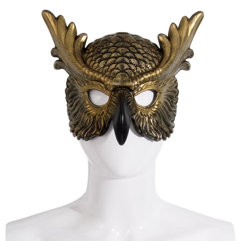 NewL Halloween 3D Animal Half Face Mask Masquerade for Women and Men