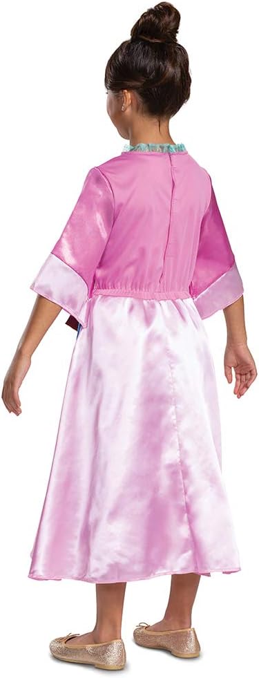 Disguise Disney Princess Mulan Costume Dress for Girls, Children's Character Dress Up Outfit, Classic Kids Size Extra Small (3T-4T) Pink (14039M)