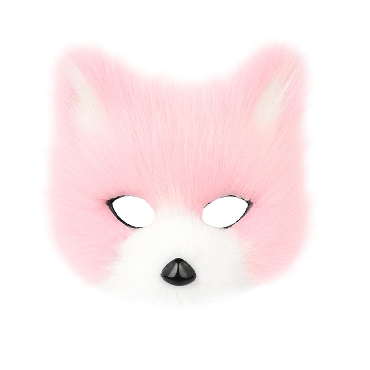 Animal Fox Wolf Mask Halloween Party Cosplay Costumes Props Plush Cat Half Face Masks Carnival Christmas Masquerade