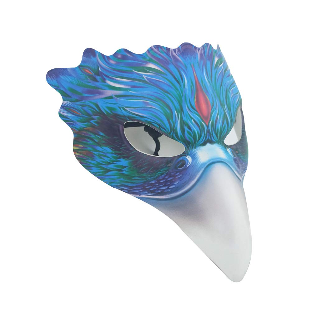 NewL Halloween 3D Animal Half Face Mask Masquerade for Women and Men
