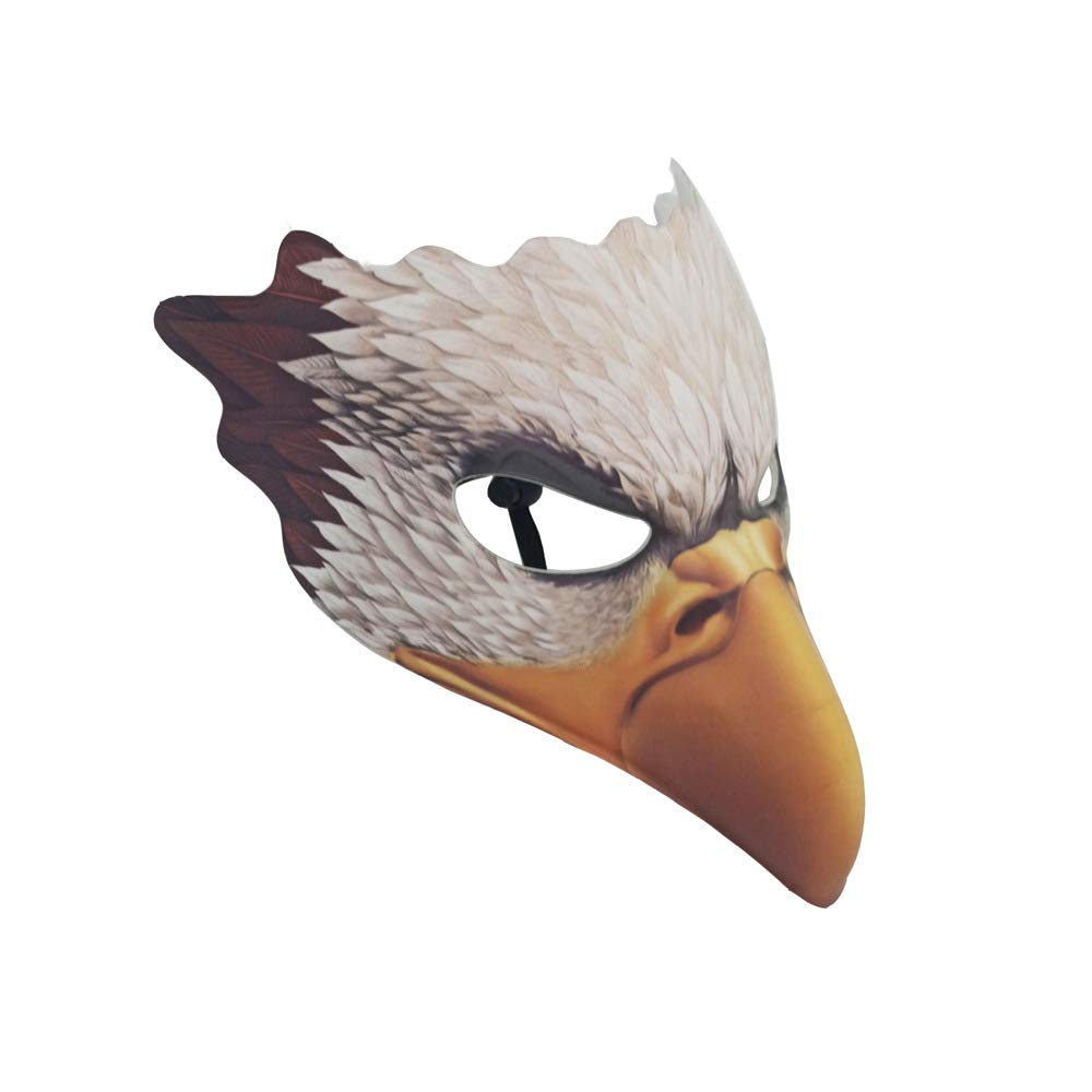 NewL Halloween 3D Animal Half Face Mask Masquerade for Women and Men