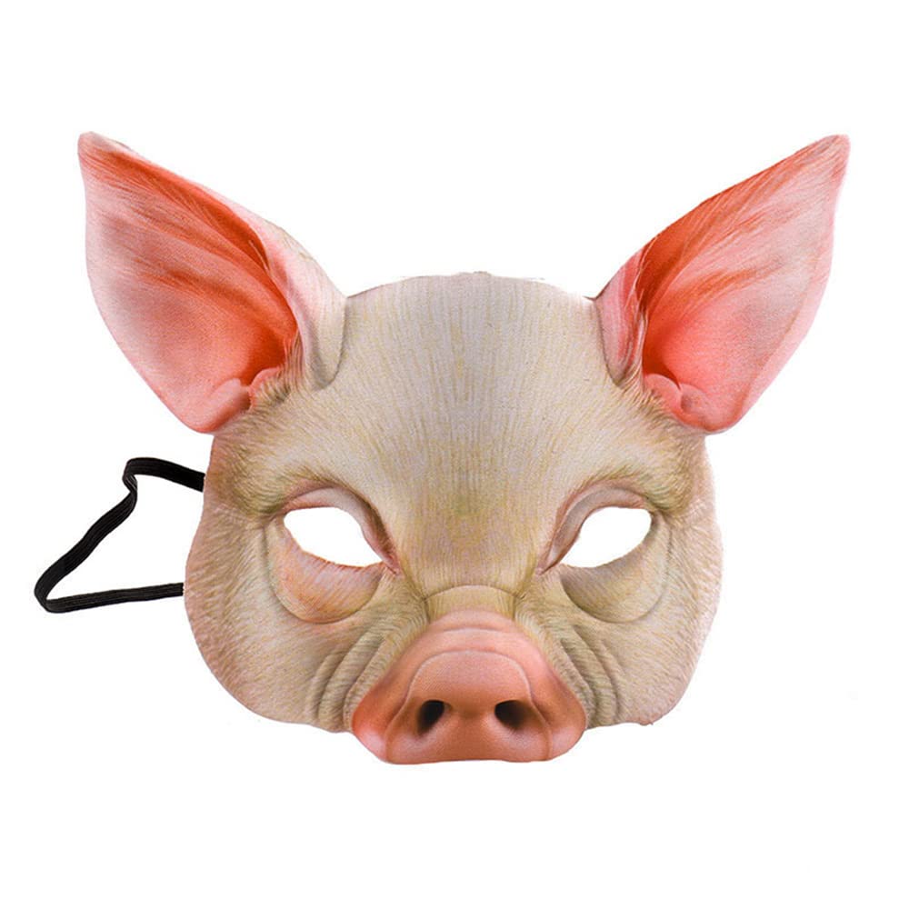 NewL Halloween 3D Animal Half Face Mask Masquerade for Women and Men