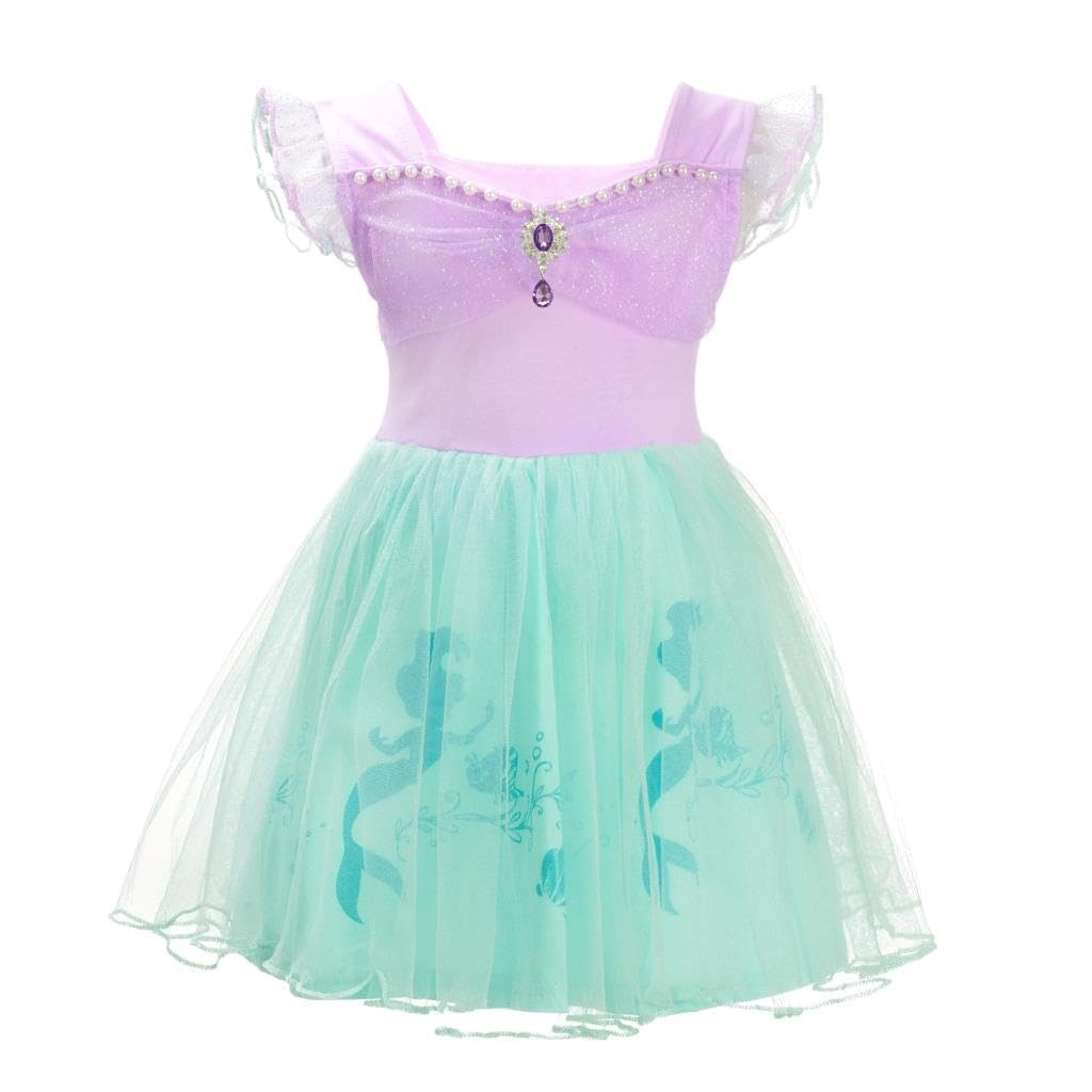 Dressy Daisy Princess Dress Up Clothes Halloween Fancy Party Tulle Skirt Summer Outfit for Baby & Toddler Girls