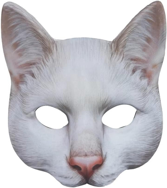 NewL Halloween 3D Animal Half Face Mask Masquerade for Women and Men