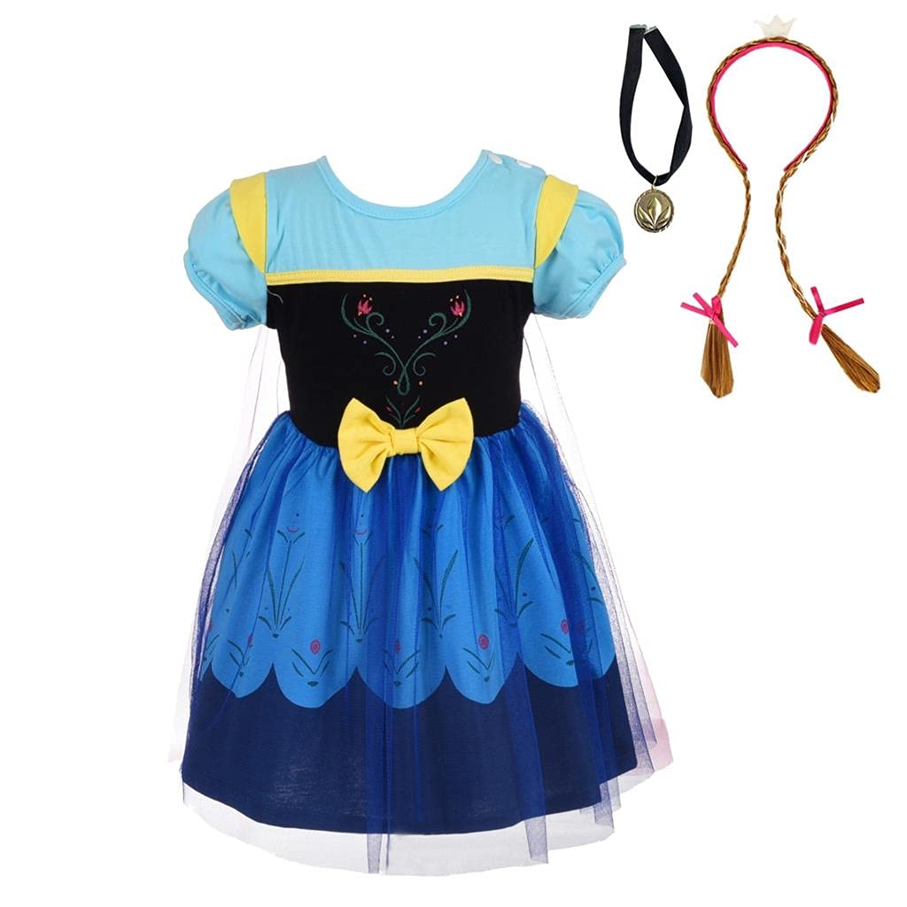 Dressy Daisy Princess Dress Up Clothes Halloween Fancy Party Tulle Skirt Summer Outfit for Baby & Toddler Girls