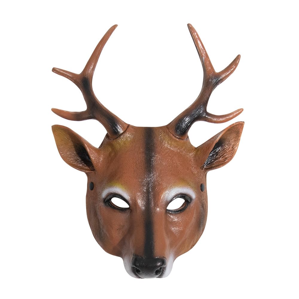 NewL Halloween 3D Animal Half Face Mask Masquerade for Women and Men