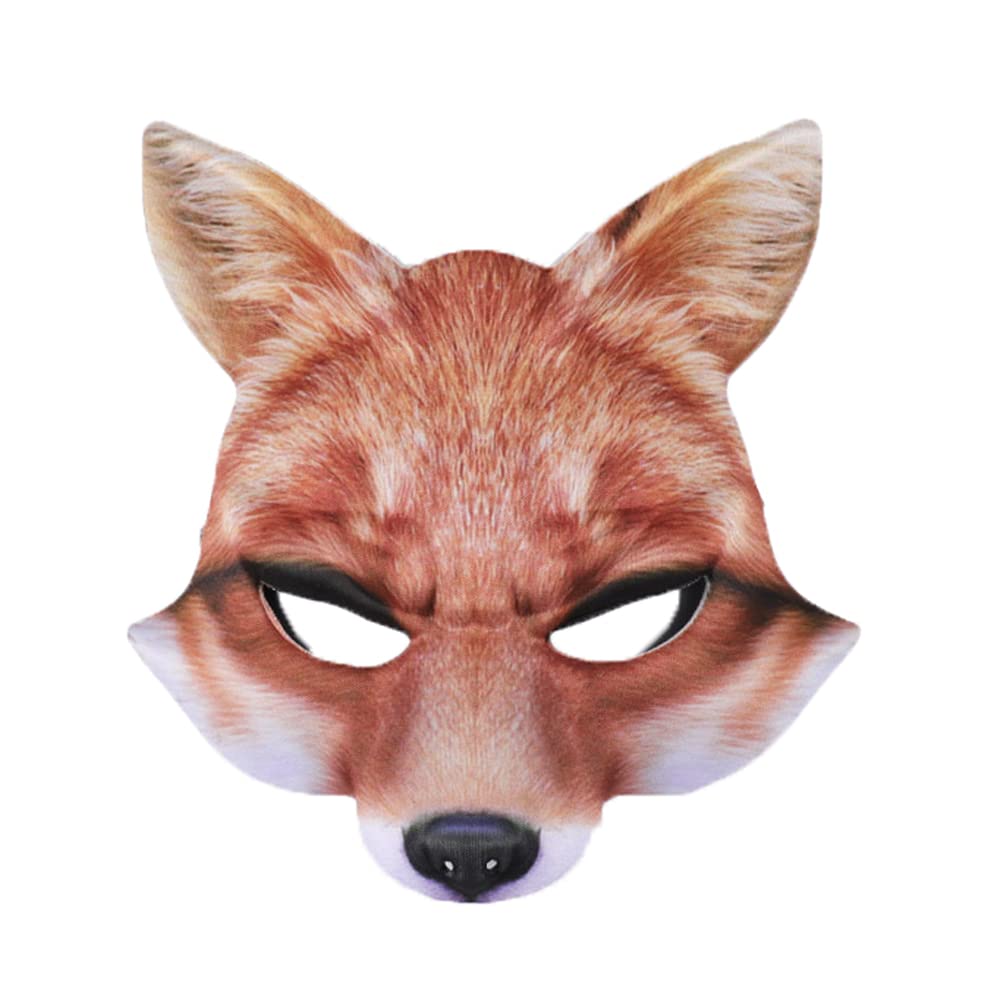 NewL Halloween 3D Animal Half Face Mask Masquerade for Women and Men