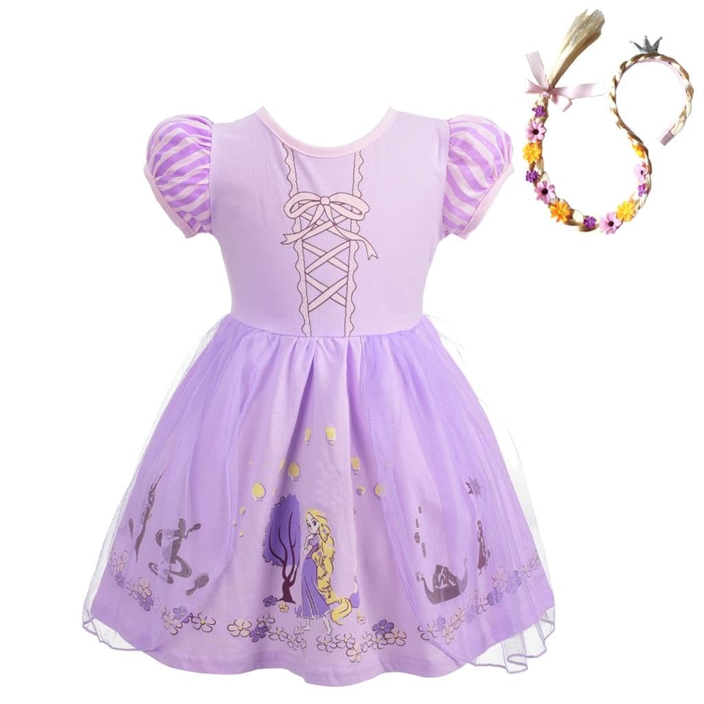 Dressy Daisy Princess Dress Up Clothes Halloween Fancy Party Tulle Skirt Summer Outfit for Baby & Toddler Girls