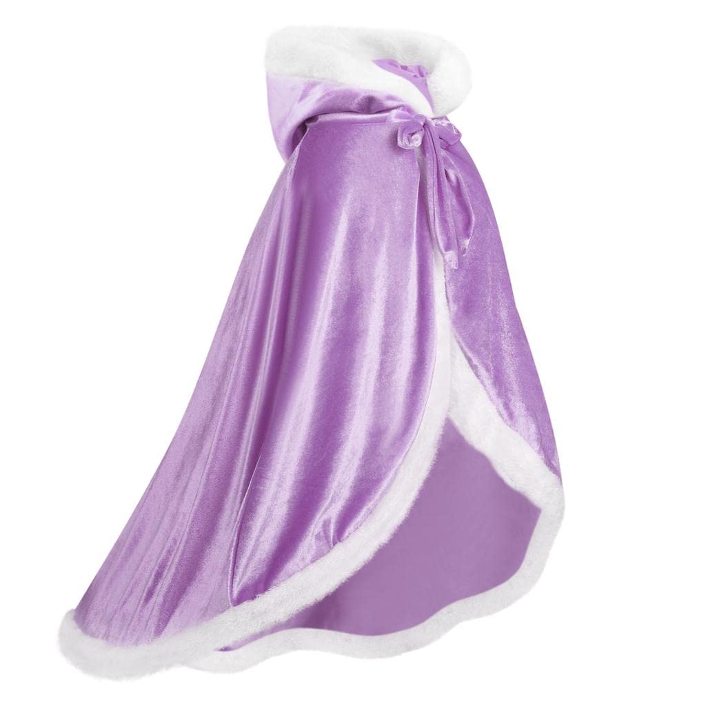 Girls Dress Up Hodded Cape Toddler Costume for Princess Cloaks