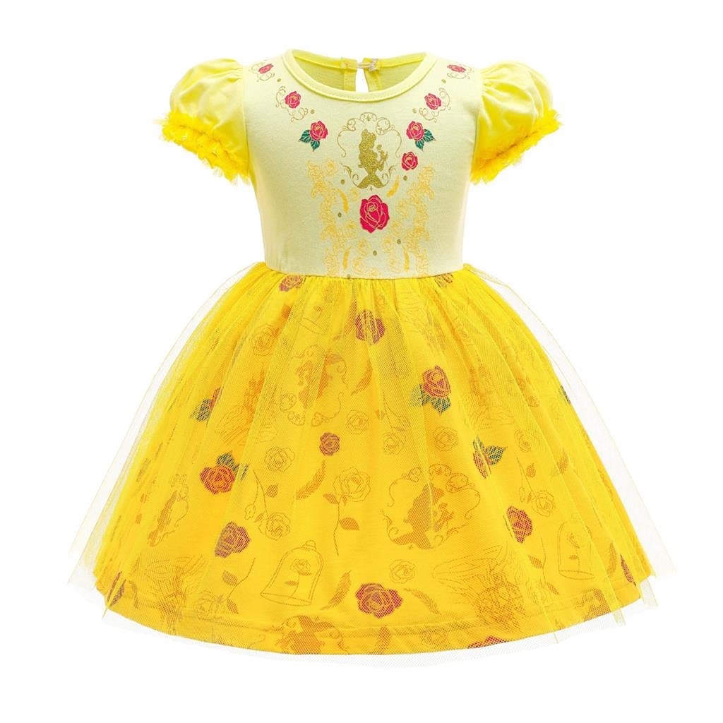 Dressy Daisy Princess Dress Up Clothes Halloween Fancy Party Tulle Skirt Summer Outfit for Baby & Toddler Girls