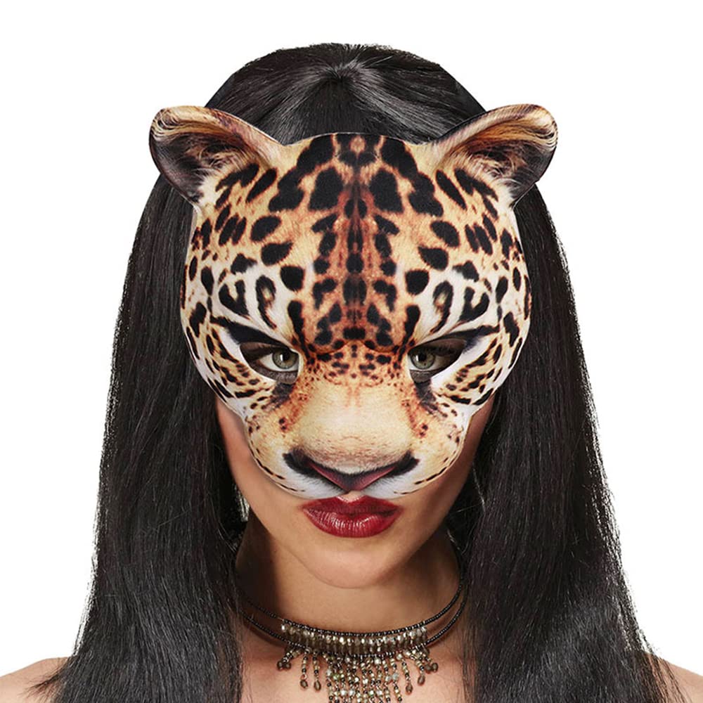 NewL Halloween 3D Animal Half Face Mask Masquerade for Women and Men