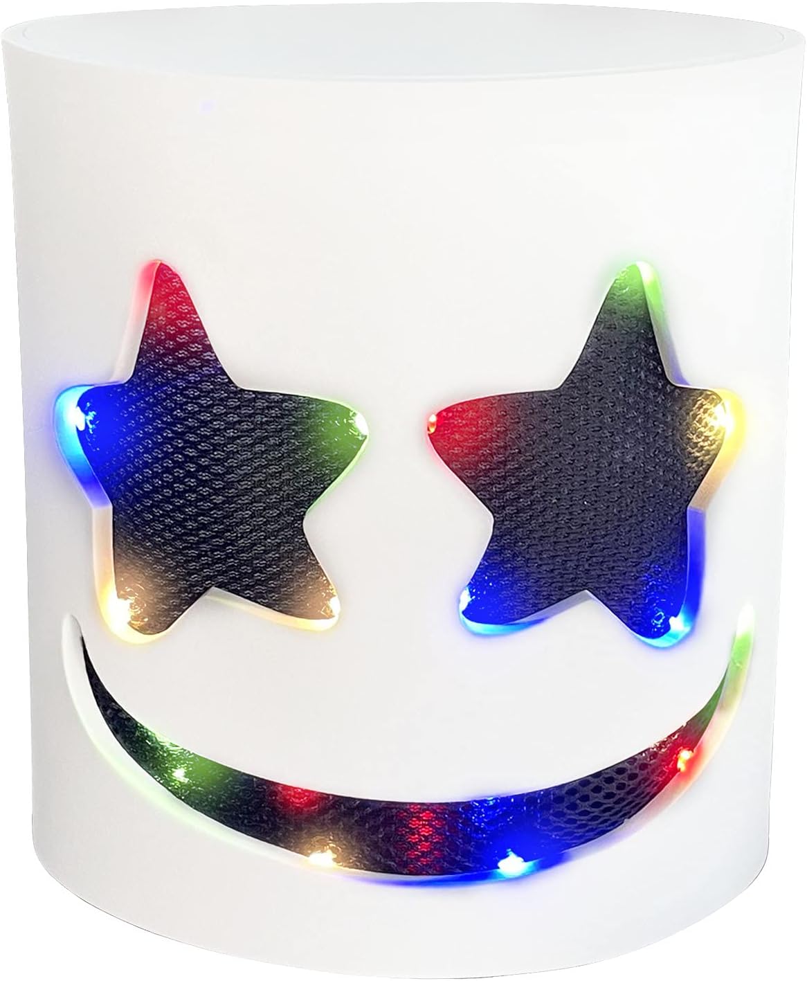 KEHOO Halloween DJ Party Mask,Christmas Party Mask, Light Up Flashing DJ Music Festival Halloween Props Mask for Christmas Xmas Costume Party