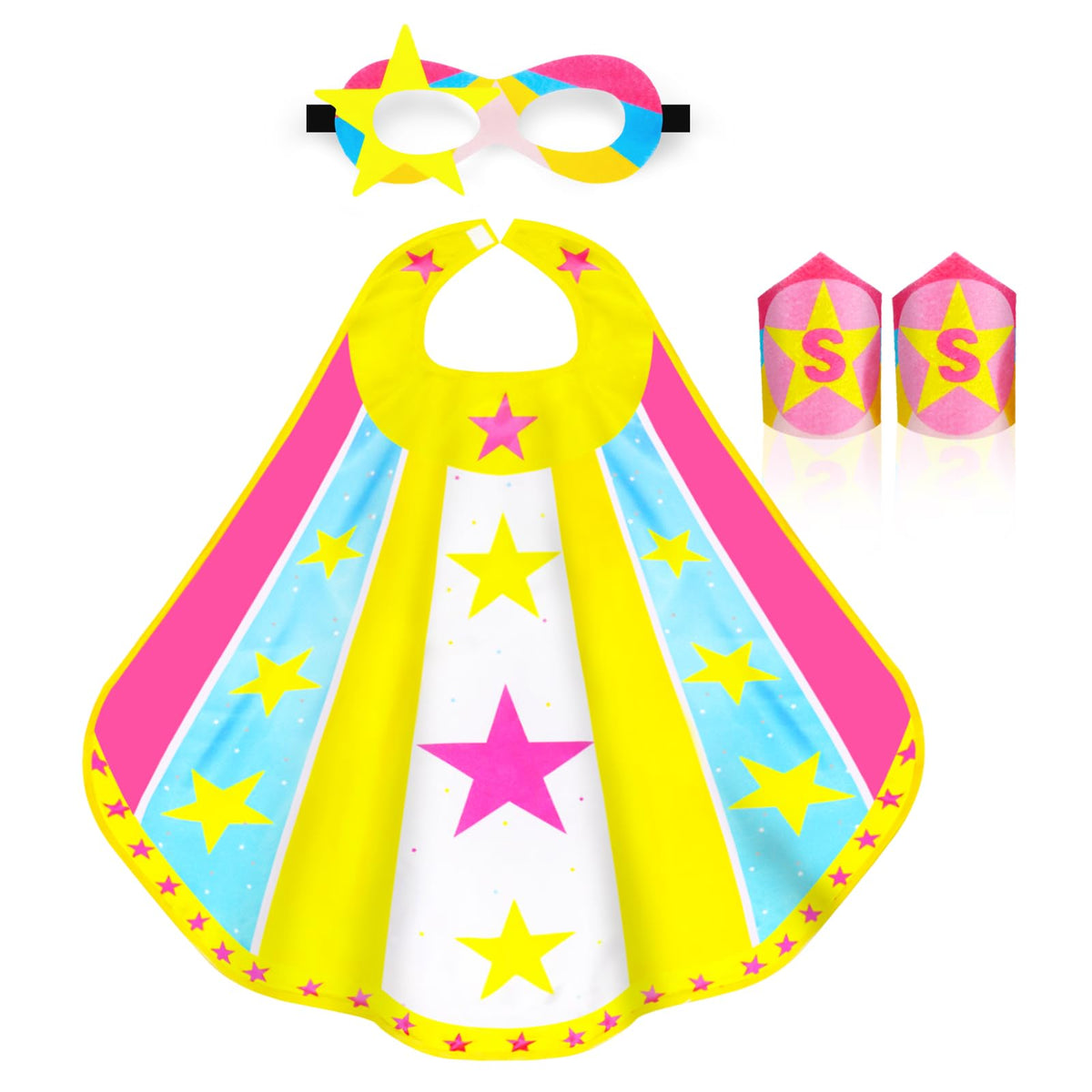 iROLEWIN Superhero-Capes for Kids Super Hero Costume as Girls-Boys Dress-Up