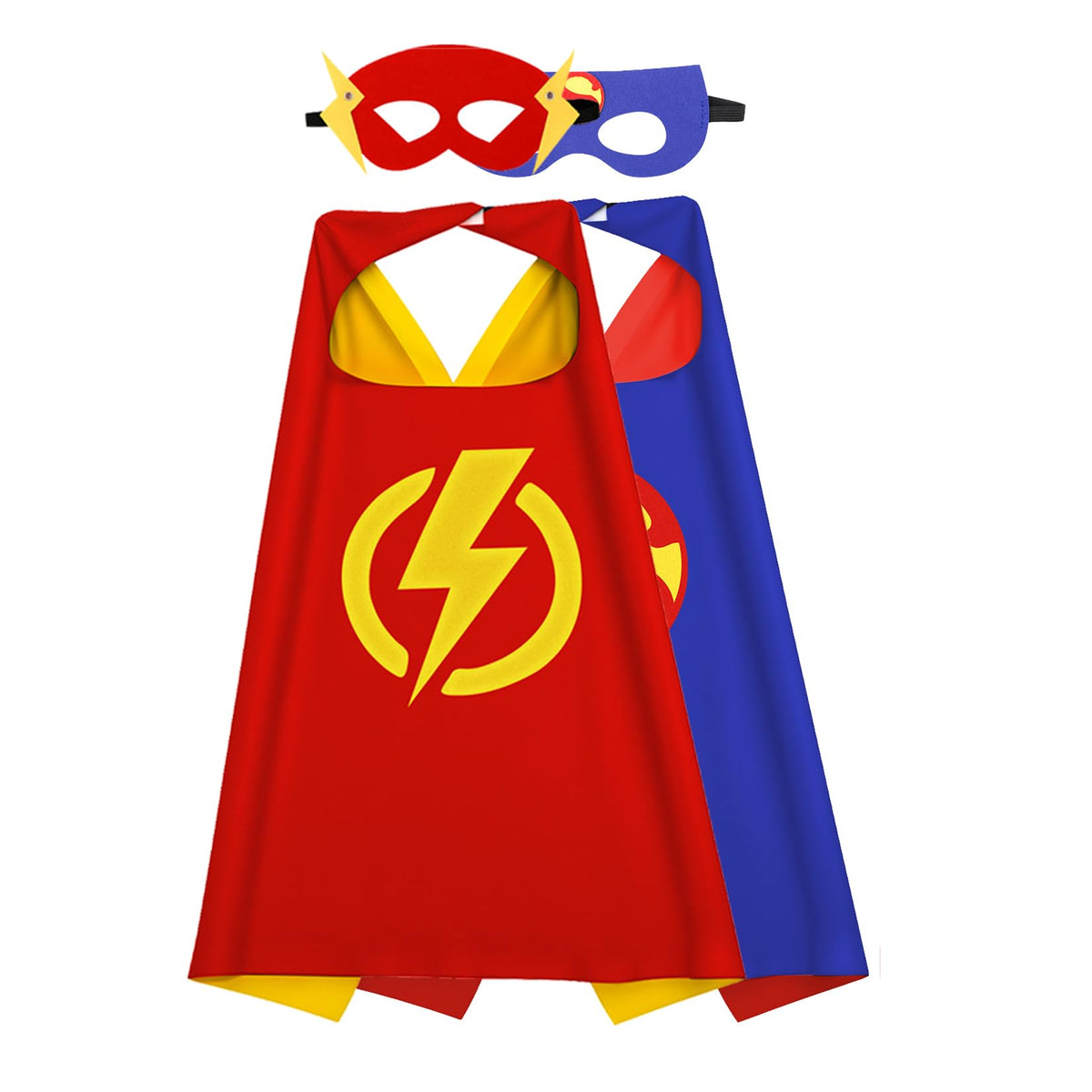 Kids Capes and Masks Boys Girls Costumes for Halloween Christmas Cosplay Dress Up