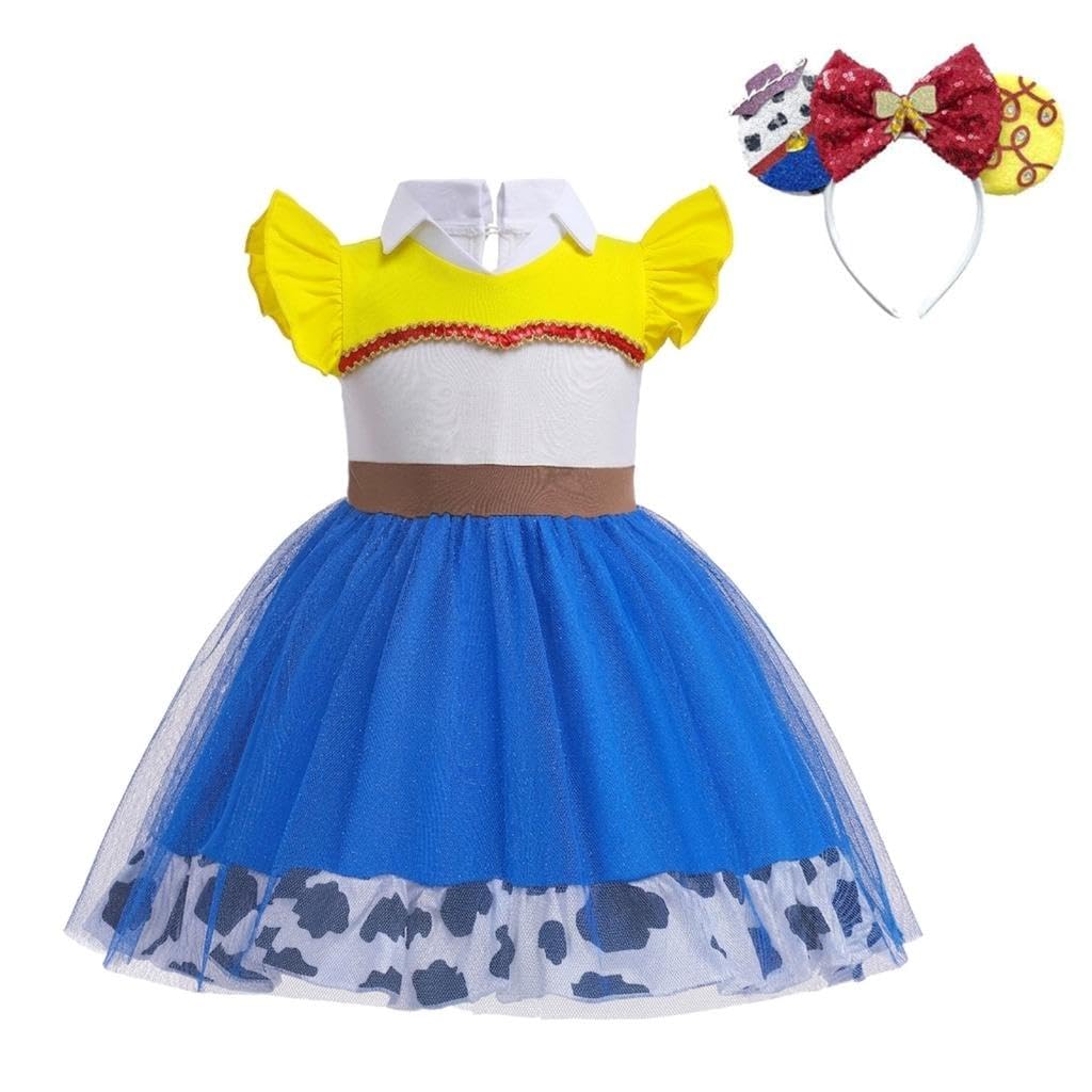 Dressy Daisy Princess Dress Up Clothes Halloween Fancy Party Tulle Skirt Summer Outfit for Baby & Toddler Girls