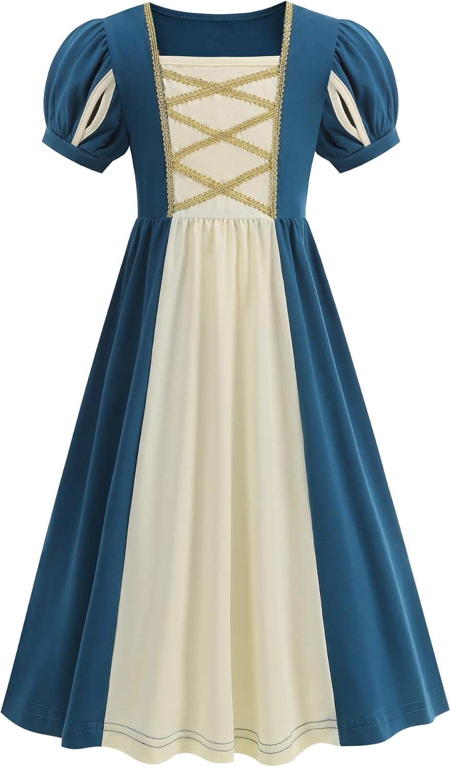 Girls Princess Dress Costume Halloween Cosplay Outfits Birthday Party Dress Up Clothes