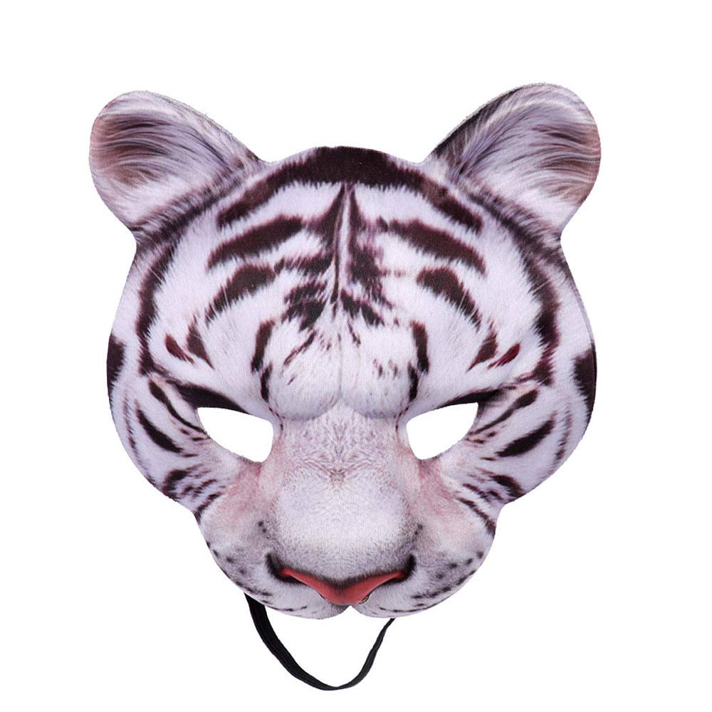 NewL Halloween 3D Animal Half Face Mask Masquerade for Women and Men