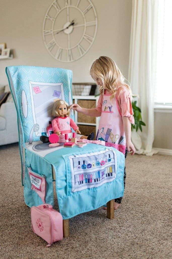 Little Adventures Roleplay Apron Dress Up Sets (Beauty Salon) - Machine Washable Child Party and Pretend Play Sets