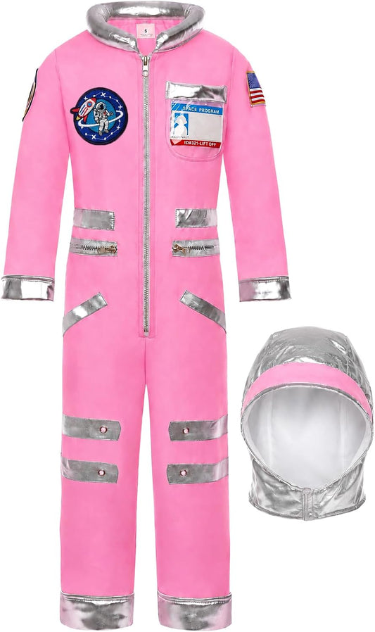 Astronaut Costume for Kids Girls Pink Halloween Space Suit