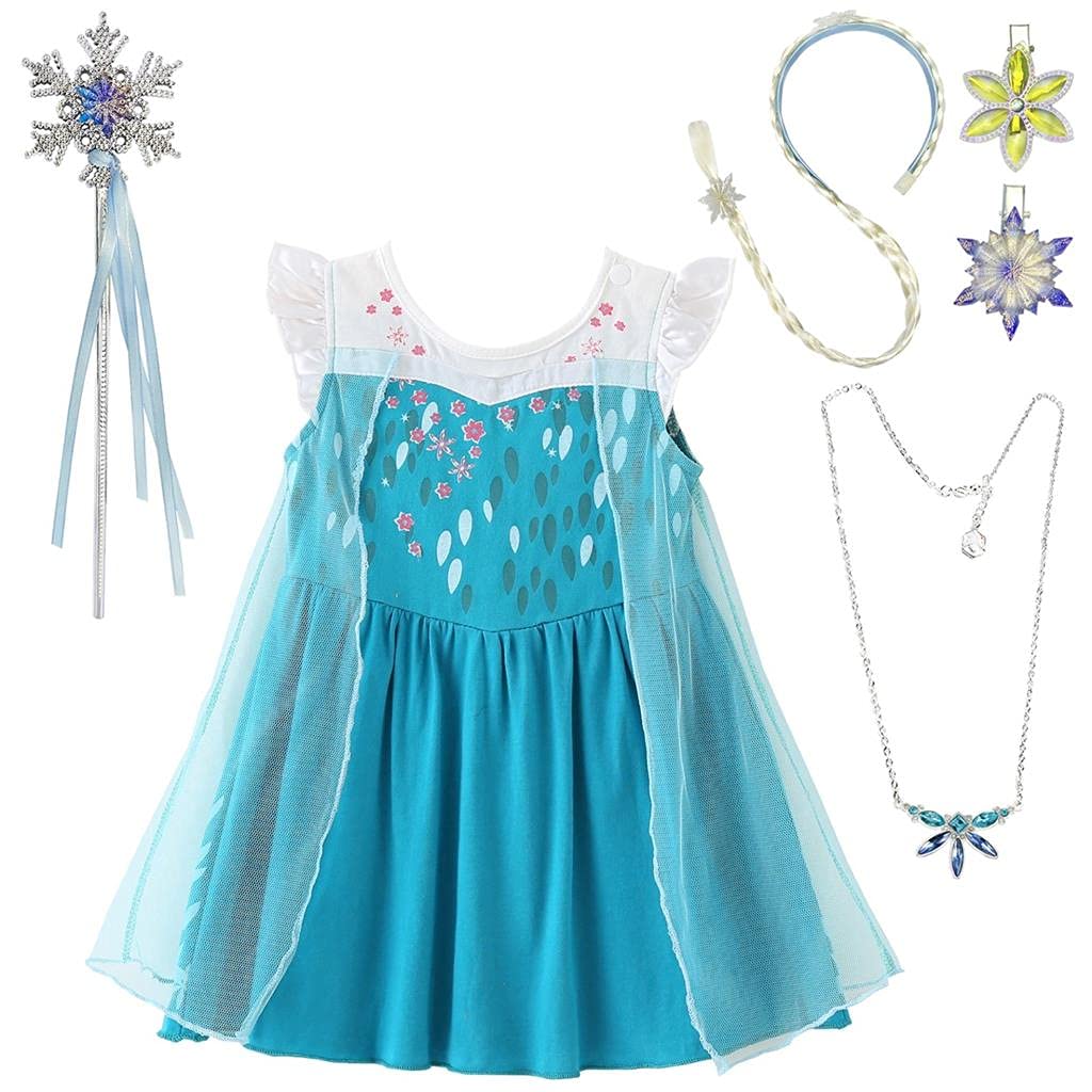 Dressy Daisy Princess Dress Up Clothes Halloween Fancy Party Tulle Skirt Summer Outfit for Baby & Toddler Girls