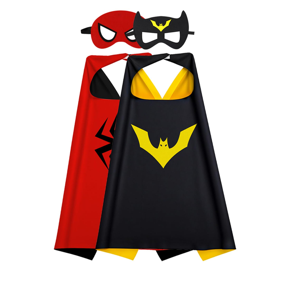 Kids Capes and Masks Boys Girls Costumes for Halloween Christmas Cosplay Dress Up