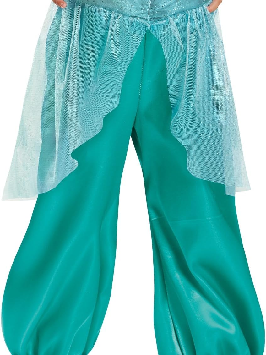 Disney Alladin Jasmine Toddler Costume, Officially Licensed Disney Princess Halloween Dress-Up, Size (4-6x)