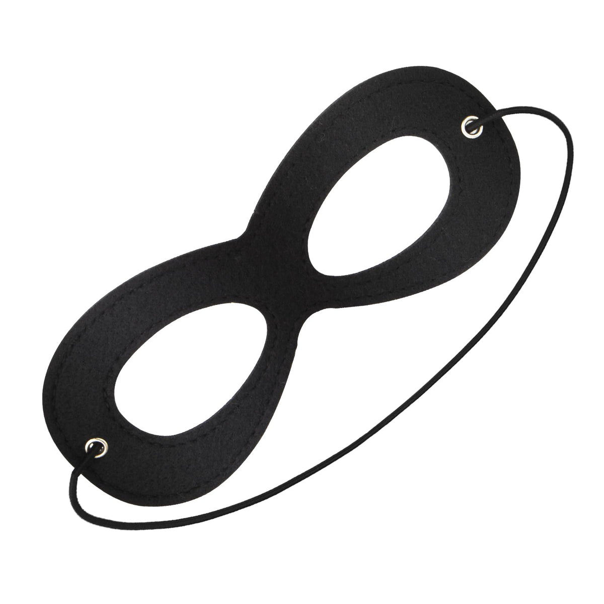AIMIKE Superhero Mask, Black Felt Eye Mask, Halloween Dress Up, Adjustable Eyemask w/Elastic Rope