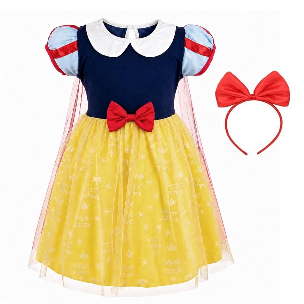 Dressy Daisy Princess Dress Up Clothes Halloween Fancy Party Tulle Skirt Summer Outfit for Baby & Toddler Girls