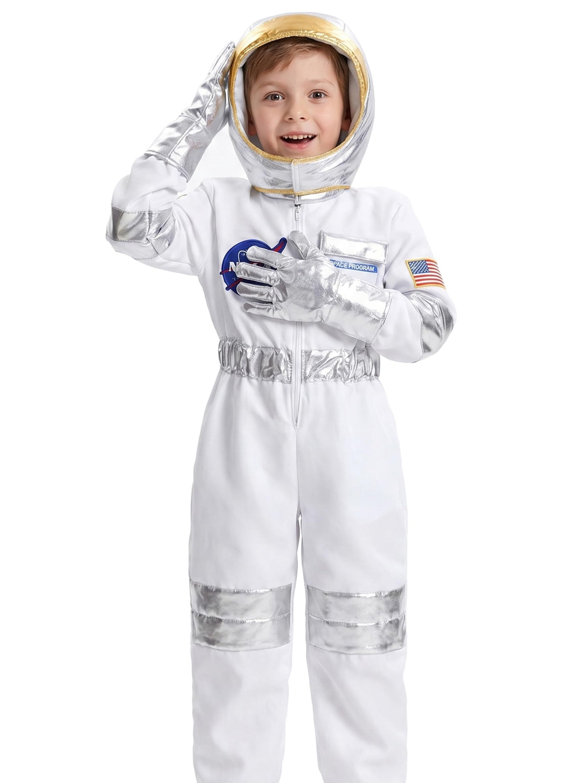 Pilot Costume Kids Astronaut Costume for Boys Girls Space Pretend Dress Up Cosplay Birthday Gifts Halloween