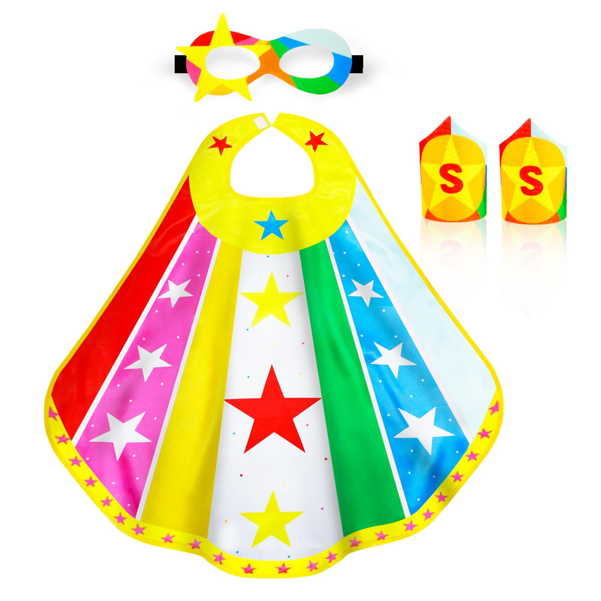 iROLEWIN Superhero-Capes for Kids Super Hero Costume as Girls-Boys Dress-Up