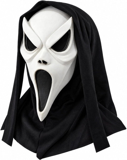 Halloween Scary Face Mask for Adults, Horror Cosplay Costume Accessory