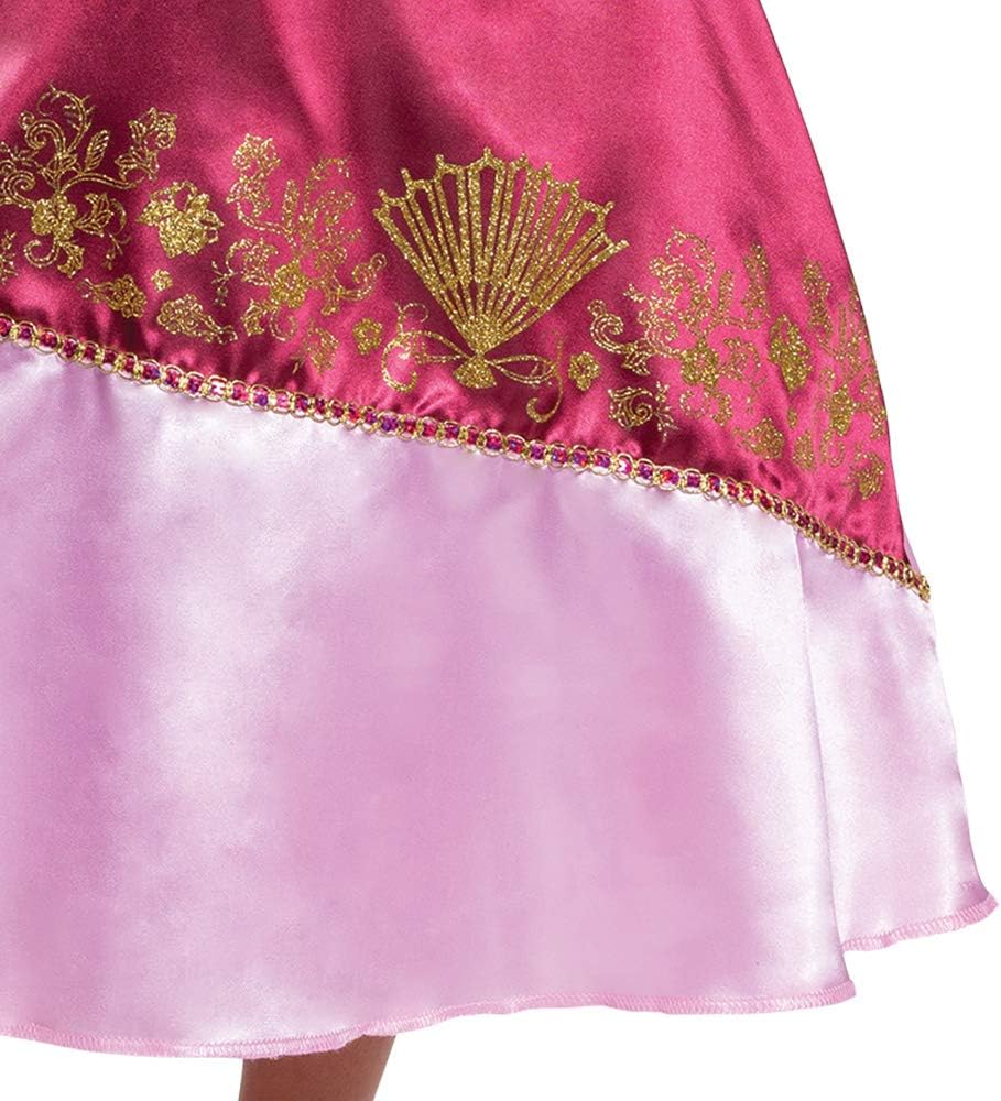 Disguise Disney Princess Mulan Costume Dress for Girls, Children's Character Dress Up Outfit, Classic Kids Size Extra Small (3T-4T) Pink (14039M)
