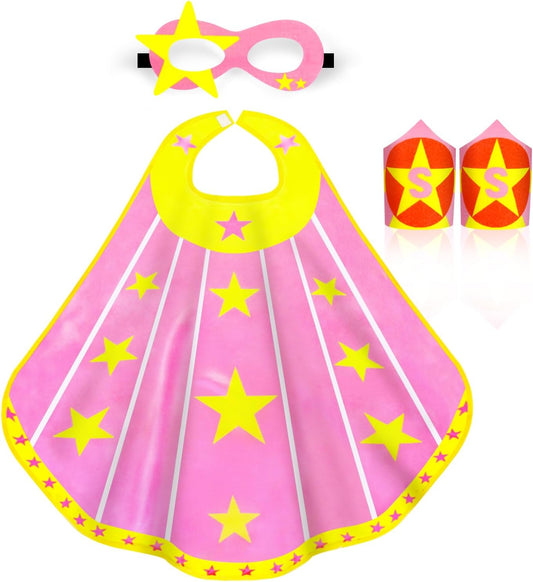 iROLEWIN Superhero-Capes for Kids Super Hero Costume as Girls-Boys Dress-Up