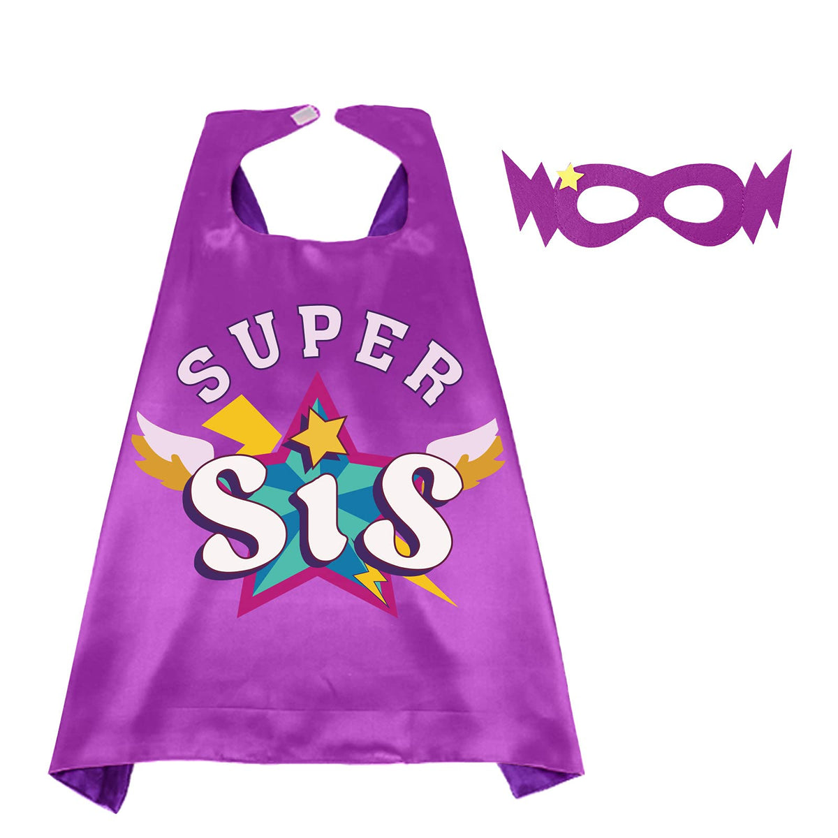 D.Q.Z Superhero-Capes and Masks for Kids, Sister Gifts for Girls Dress Up Clothes New Sibling Birthday Halloween Party