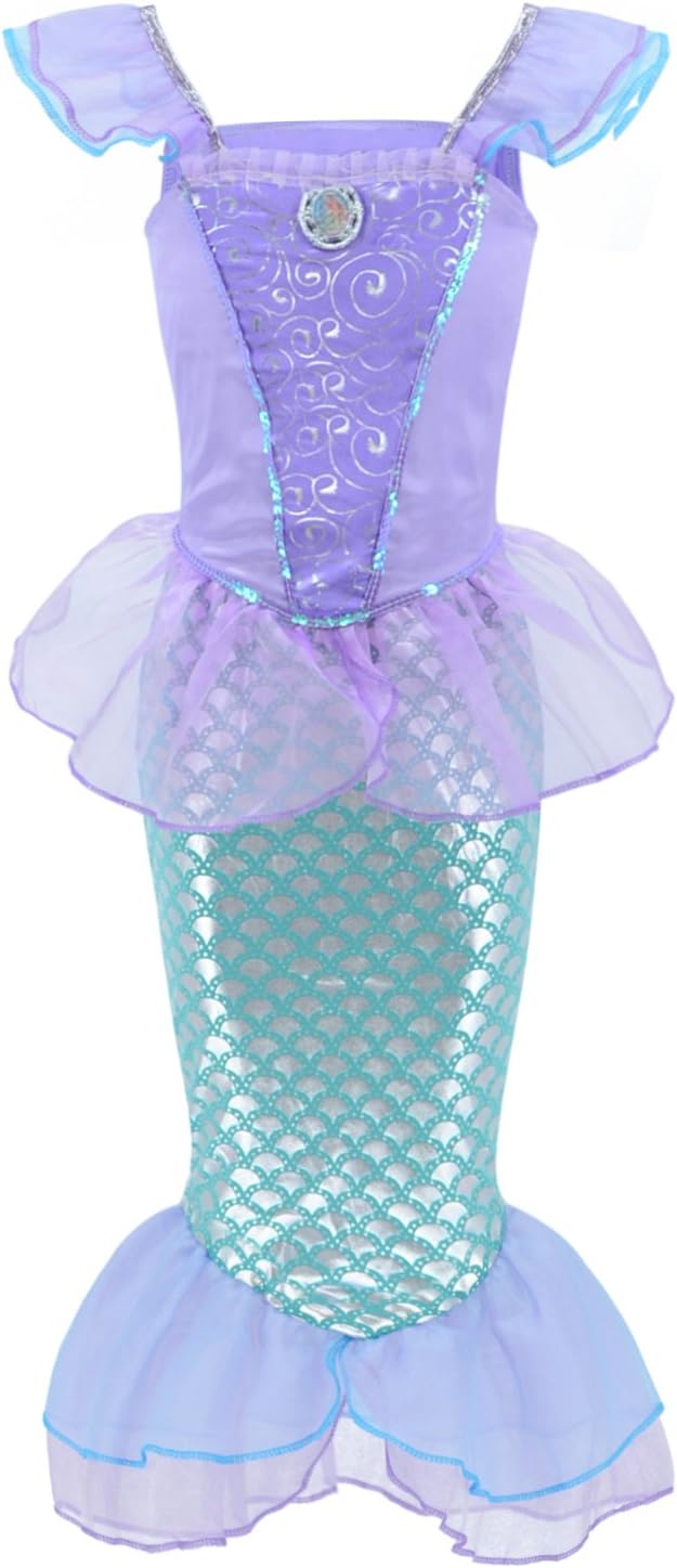 Little Mermaid Ariel Costume for Girls Dress Up