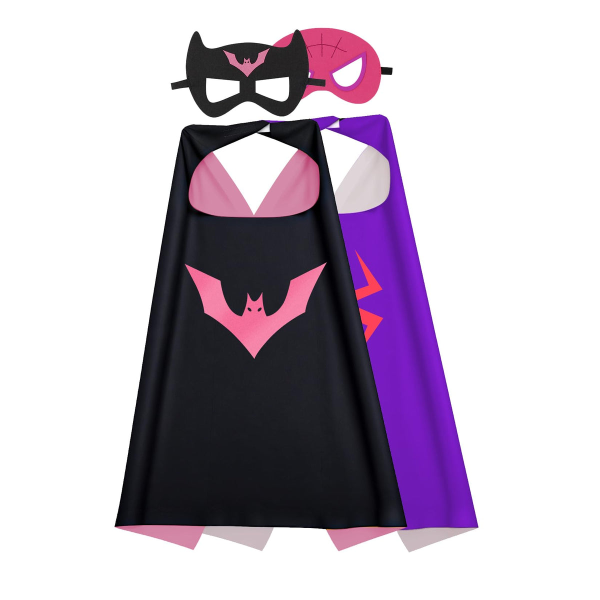 Kids Capes and Masks Boys Girls Costumes for Halloween Christmas Cosplay Dress Up